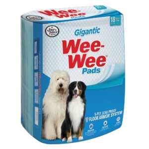 Four Paws Wee-Wee Gigantic Dog Pads - 18ct