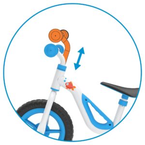 Chillafish Charlie 10" Kids' Balance Bike - Blue/White