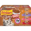 Purina Friskies Extra Gravy Chunky Chicken, Turkey, Salmon & Beef Wet Cat Food - 5.5oz/24ct Variety Pack