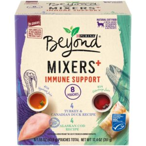 Purina Beyond Mixers Immune Support Poultry & Fish In Gravy Wet Cat Food - 1.55oz/8ct