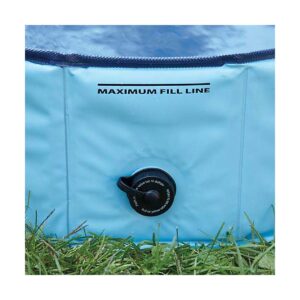 Cool Pup Splash About 63 Inch Diameter 12 Inches Tall Collapsible PVC Outdoor Dog Pet Swimming Pool, 119.25 Gallon, Blue
