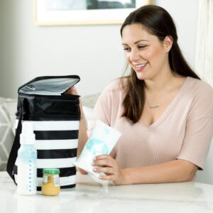 J.L. Childress Six Bottle Cooler - Black Stripe - 30qt