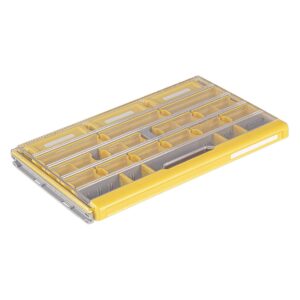 Plano PLASE400 Edge Waterproof Rust Resistant Stackable Universal Tackle Box Storage Organizer with Compartment Dividers for Fishing Terminal