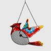 18" Resin Pellet Bird Feeder Cardinal Basket - Exhart