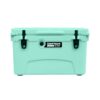 Driftsun Heavy Duty Rotomolded Thermoplastic UV Resistant Portable 45 Quart Insulated Hardside Ice Chest Beverage Cooler, Sea Foam