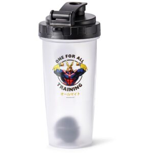 Just Funky My Hero Academia All Might Training Gym Shaker Bottle | Includes Mixing Ball