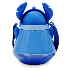 Disney Lilo & Stitch 22oz Plastic Flip Top Tumbler with Strap Blue