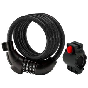 Schwinn 5' x 12mm Cable Lighted Lock Combo - Black