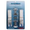 Engel Cooler and Freezer Tie Down Strap Kit for Securing to Boat Deck, Includes 2 Cam Buckle Straps & Stainless Steel Hardware (Cooler Not Included)