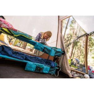 Disc-O-Bed Kid-O-Bunk with Organizers Tropical Teal - Twin