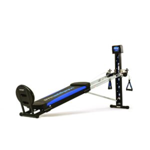 Total Gym XLS Men's and Women's Universal Total Body Home Gym Workout Machine with Ab Crunch Bench, Wing Attachment, Exercise Chart, and Training Deck
