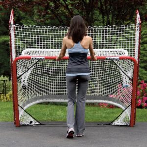 EZ Goal Folding Hockey Training Goal Net w/ Backstop, Targets, & Shooter Tutor
