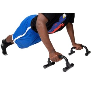 Mind Reader Push Up Bars, Set of 2, Black