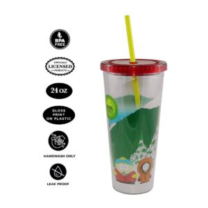 Just Funky South Park 24oz Plastic Carnival Cup w/ Lid & Straw