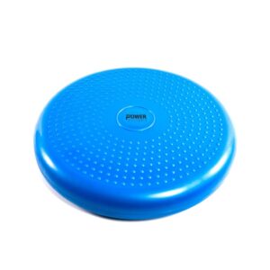 Power Systems 80159 Versa Inflated Cushion Disc Fitness Equipment for Home or Gym Balance Exercise Stability Workout or Sensory Support Therapy, Blue