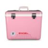 Engel 30-Quart 48 Can Portable Leak-Proof Compact Lightweight Insulated Airtight Hard Drybox Cooler for Fishing, Hunting, and Camping, Pink