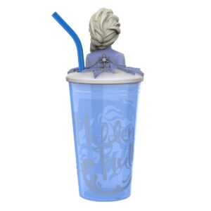 Frozen 2 Elsa 15oz Plastic Funtastic Tumbler with Straw Blue - Zak Designs