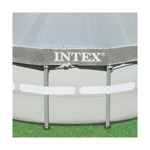 Intex 28041E UV Resistant Deluxe Debris Pool Cover for 18-Foot Intex Ultra Frame Round Above Ground Swimming Pools with Drain Holes