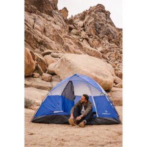 Stansport Pine Creek 4 Person Dome Tent Blue/White