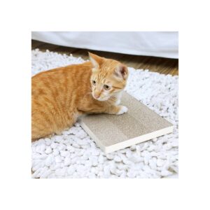 Way Basics Eco Simple Cat Scratcher Scratching Pad - White