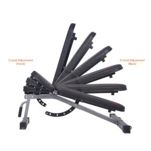 Body Flex Sports BUB350 Body Power Multi-Purpose Adjustable Fitness Weight Bench
