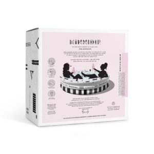 Minnidip Cabana Stripe Kiddie Pool - Black/White