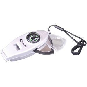 Coghlan's Six Function Whistle Signal Mirror Light Compass Thermometer Magnifier