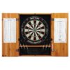 Viper Metropolitan Sisal Fiber Bristle Dartboard and Cabinet Bundle Standard Set - Oak