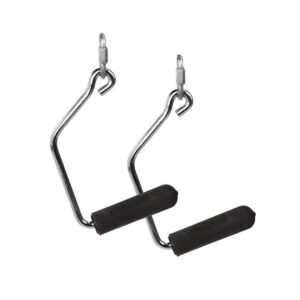 Total Gym 17500 Open Ended Durable Chrome Handles for Increased Grip with Total Gym Home Workout Machines, Black