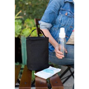 J.L. Childress Two Cool Double Bottle Bag Black Crosshatch 24qt