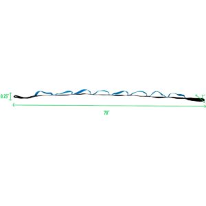 Mind Reader Fitness Stretching Strap, Black, Blue