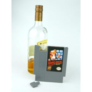 Just Funky Super Mario Bros NES Cartridge Flask | Licensed Nintendo Merchandise 5oz