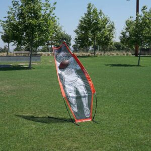 GoSports Xtraman 76 Inch Quarterback Football Accuracy and Footwork Training Dummy Defender Mannequin with Portable Carrying Case
