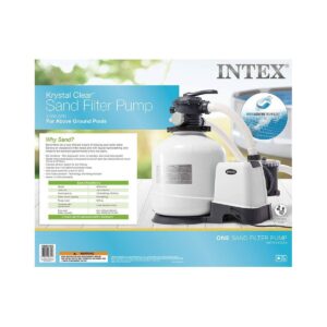 Intex 26651EG 3000 GPH Above Ground Pool Sand Filter Pump with Automatic Timer
