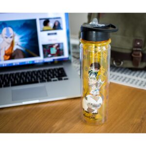 Surreal Entertainment Avatar: The Last Airbender Characters Water Bottle | Holds 16 Ounces