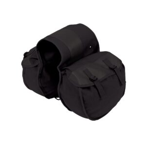 Stansport Cotton Canvas Saddle Bag Black