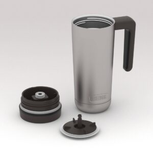 Thermos 18oz Stainless Steel Mug - Stainless with Black Lid