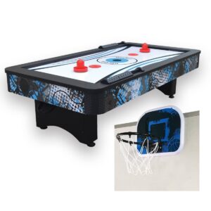 Hathaway 42" Crossfire Tabletop Air Hockey Table with Mini Basketball Game
