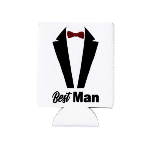 12-Pack Bachelor Party Can Cooler Sleeves, 12 oz Insulated Beer Koozies Neoprene Holder for Groomsman Party Favors