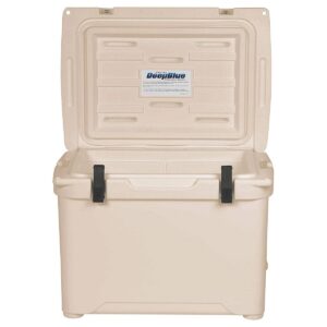 Engel Roto-Molded Bear-Resistant 50-Quart Portable Hard Drink Cooler, Coastal White