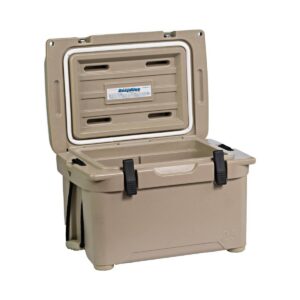 Engel 25 High Performance 5.28 Gallon 24 Can Roto Molded Ice Chest Cooler, Tan