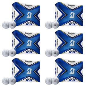 Bridgestone 2020 Tour B XS Reactive Urethane Distance White Golf Balls (6 Dozen)