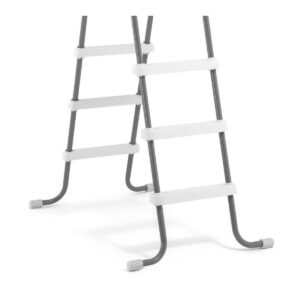 Intex Steel Frame Above Ground Swimming Pool Ladder for 48 Inch High Wall Pools