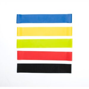 Mind Reader Resistance Loop Resistance Exercise Bands For Home Fitness, Set of 5, Multi-Color