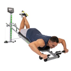 Total Gym APEX G5 Versatile Indoor Home Workout Total Body Strength Training Fitness Equipment with 10 Levels of Resistance and Attachments