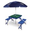 NFL Los Angeles Rams Picnic Table Sport with Umbrella by Picnic Time - Blue