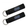 Bodylastics BLCOMP02 Heavy Duty Pair of Nylon Ankle Straps for Strength Training, Home and Gym Workouts with Welded O Rings, Black