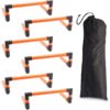 Okuna Outpost 6 Pack Agility Speed Training Hurdles Set for Sports & Fitness with Carrying Bag, 5.9 inch