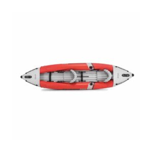 Intex 68309EP Excursion Pro Inflatable 2 Person Vinyl Kayak with Aluminum Oars, Fishing Rod Holders, and High Output Pump for Rivers, Lakes, & Ocean
