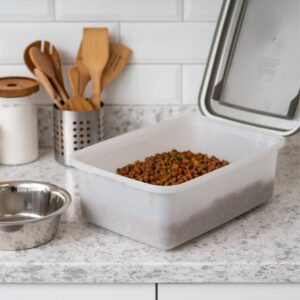 IRIS Airtight Pet Food and Treat Storage Container - Gray - 10lb - 4pk